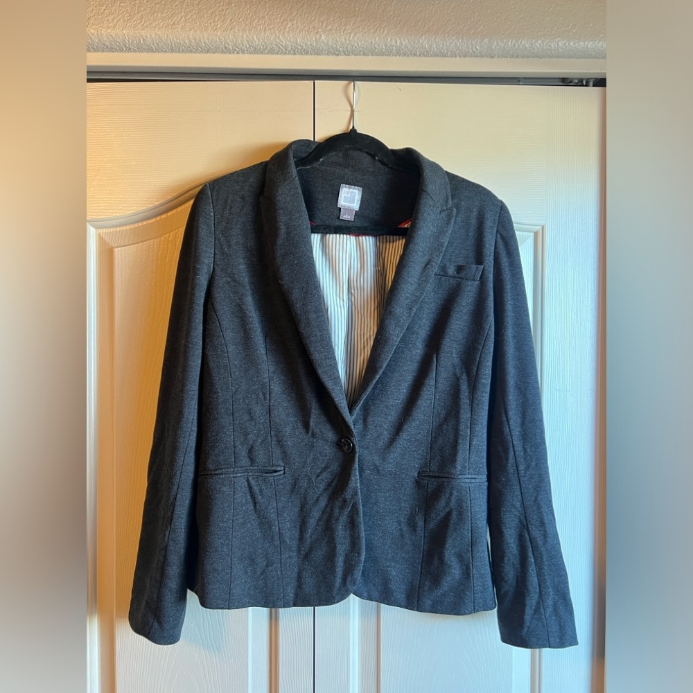 JCP Brand Dark Grey Casual Blazer for Women - Size L